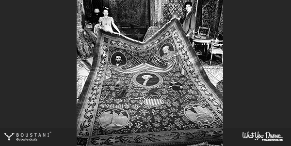 Antique Persian Carpet as Political Gift-Boustani
